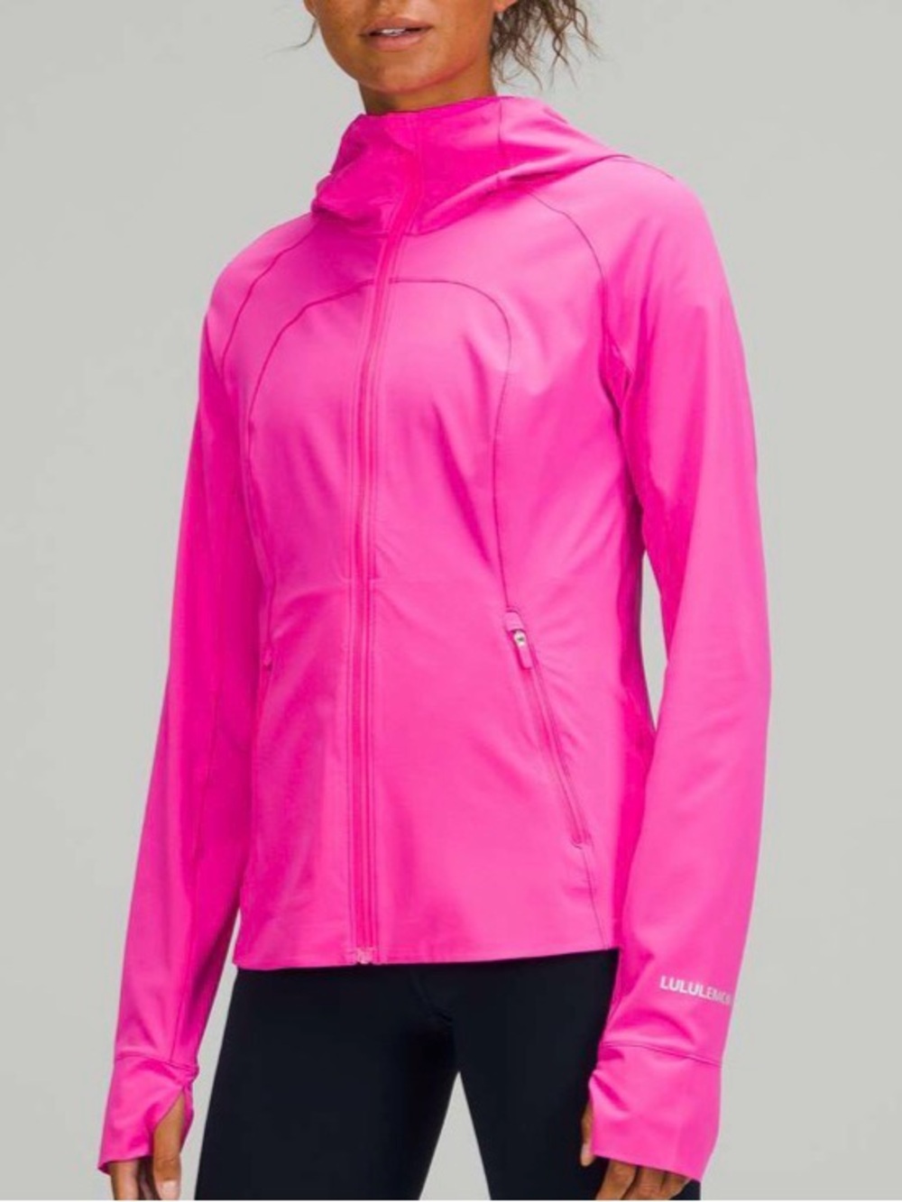 lululemon athletica Bright Pink Lightweight Zip Hoodie Jacket